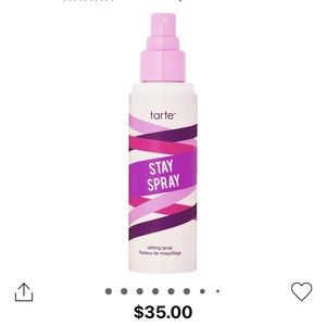 Brand new and sealed tarte stay spray setting spray